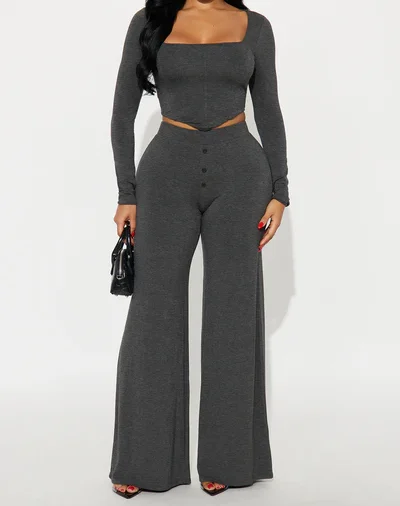 Chill mode pant set - Grey